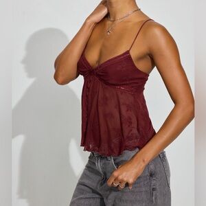 Garage Mesh Flyaway Cami Top